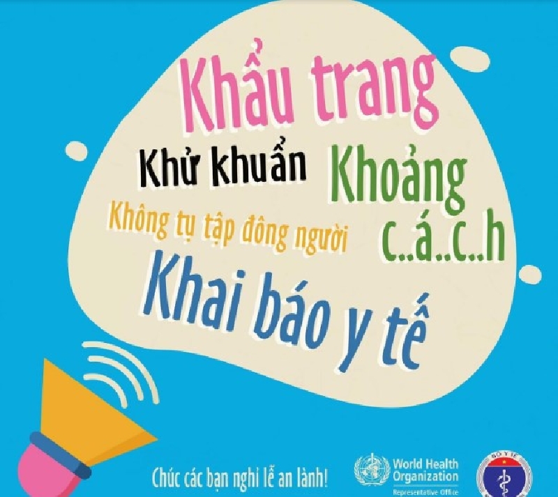 Giữ an toàn cho bản thân và cộng đồng bằng cách thực hiện khuyến cáo 5K