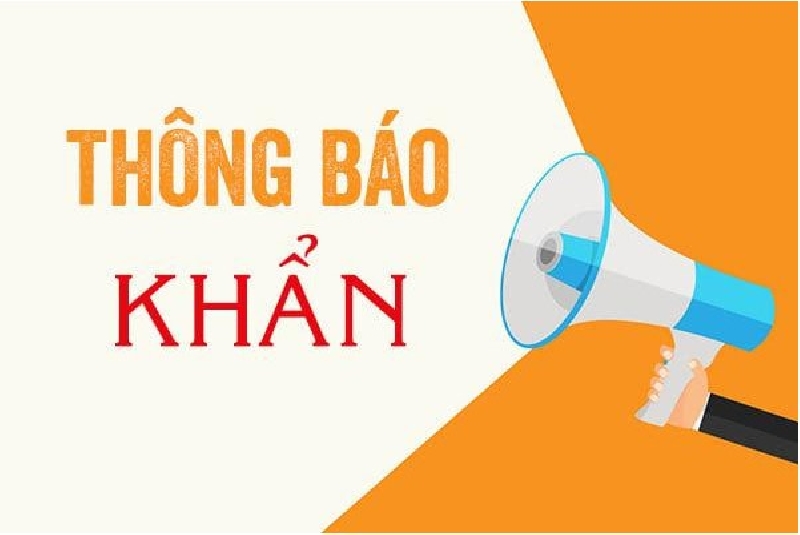 Thông báo khẩn số 5 của Sở Y tế tỉnh Phú Thọ