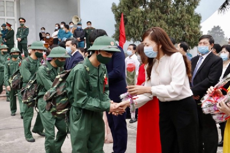 Toàn cảnh buổi lễ ra quân huyện Thanh Ba 2021