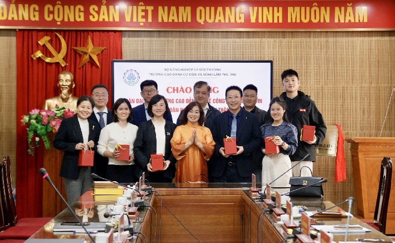 Trường Cao đẳng Cơ điện và Nông lâm Phú thọ mở rộng hợp tác Quốc tế trong đào tạo nguồn nhân lực công nghệ cao