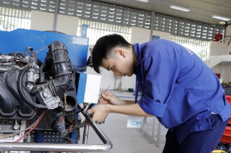 Những ngày thi thực hành của các bạn HSSV K47