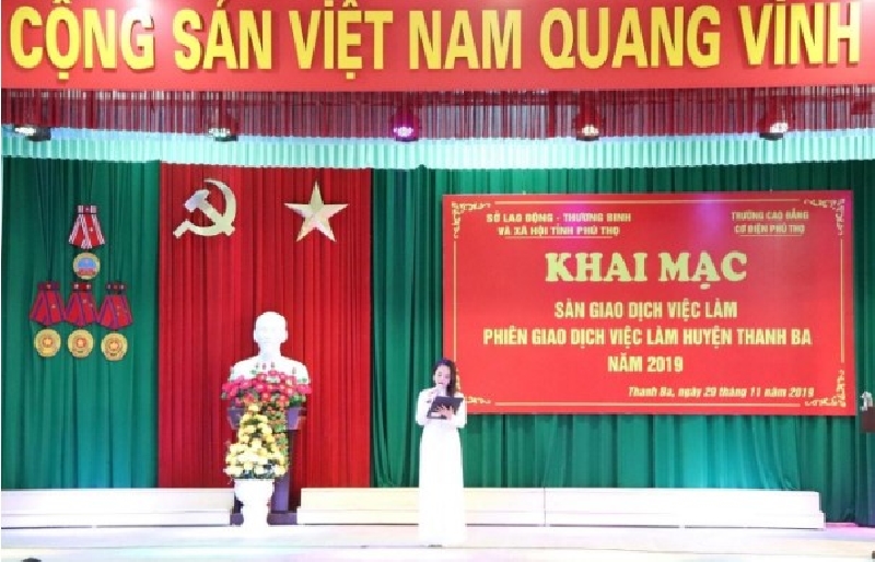 Sàn giao dịch việc làm huyện Thanh Ba ngày 29 tháng 11 năm 2019