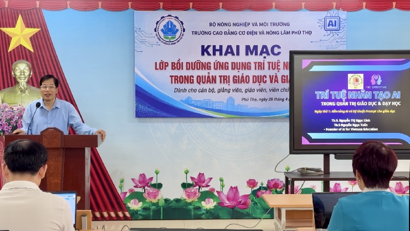 Đột phá công nghệ: Trường Cao đẳng Cơ điện và Nông lâm Phú Thọ tiên phong ứng dụng trí tuệ nhân tạo (AI) trong giáo dục nghề nghiệp