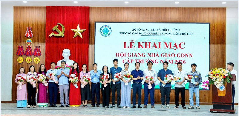 Khai mạc Hội giảng Nhà giáo giáo dục nghề nghiệp Trường Cao đẳng Cơ điện và Nông lâm Phú Thọ năm 2026