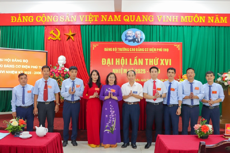 Đảng bộ trường Cao đẳng Cơ điện Phú Thọ tổ chức thành công Đại hội lần thứ XVI, nhiệm kỳ 2025 - 2030